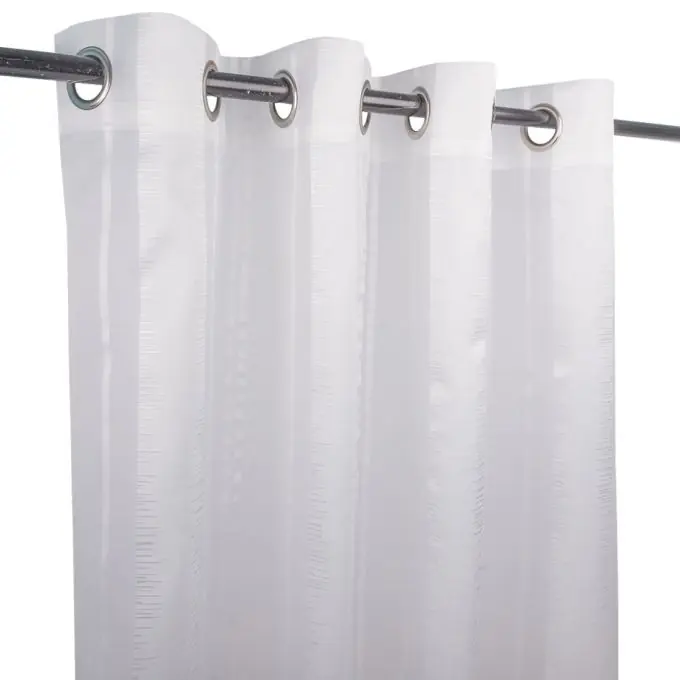 Neu Im Sortiment Gardinen Organza Weisse Streifen