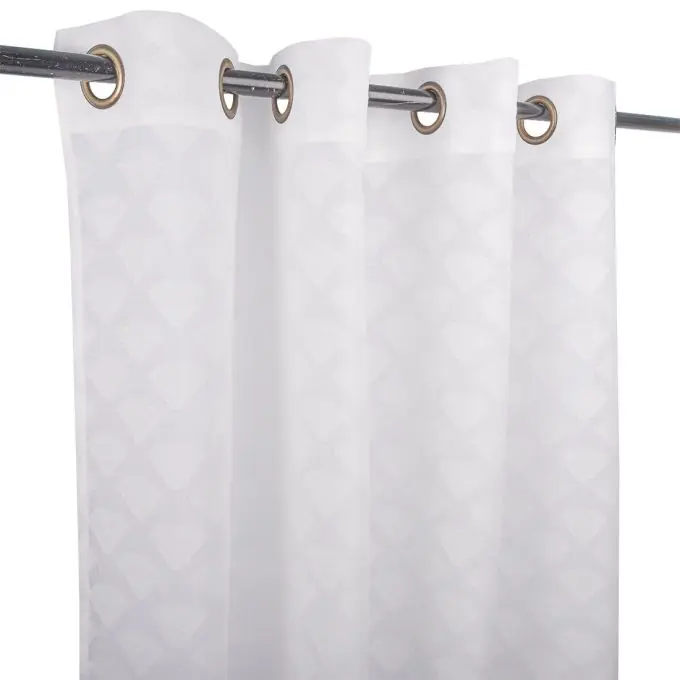 Gemusterter Jacquard-Vorhang Elfenbein Saisonangebot