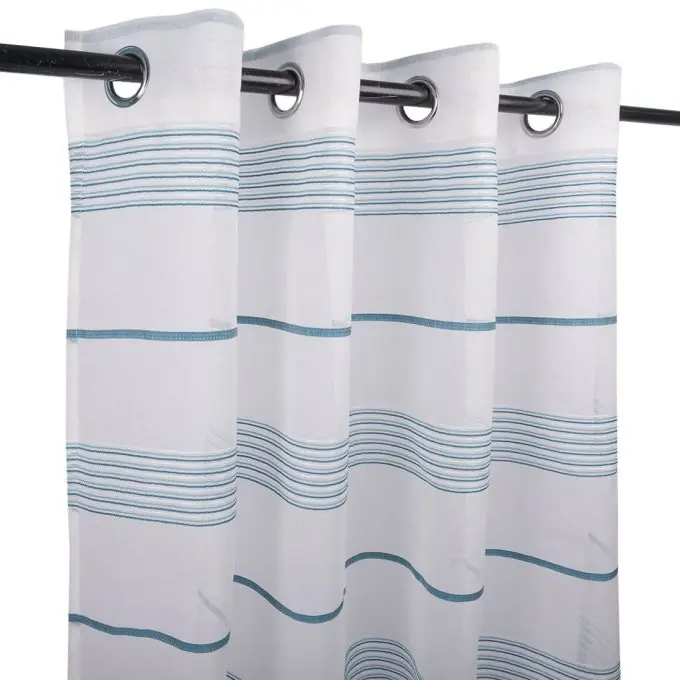 Gratis Versand Vorhang feine blaue Streifen 140×240 cm