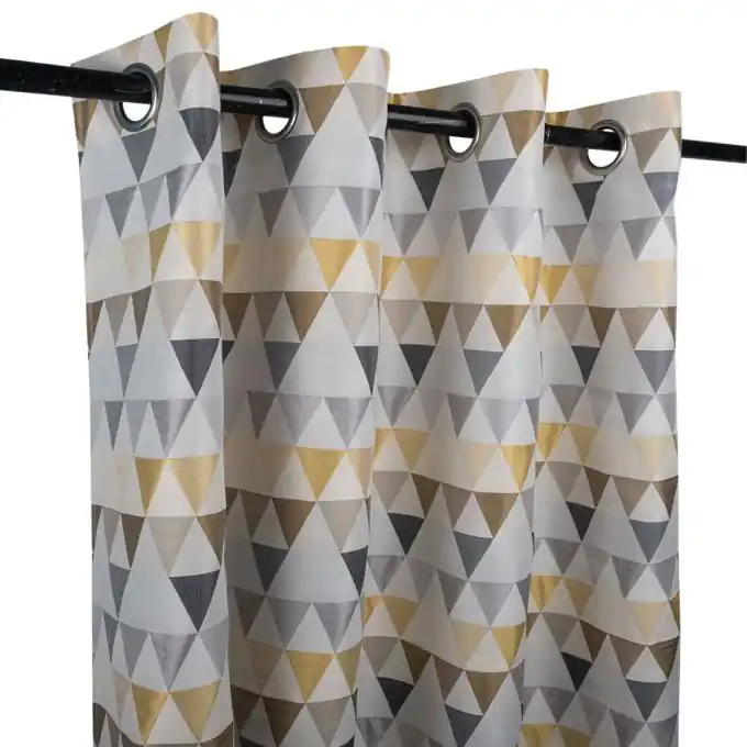 Neuheit Jacquard-Vorhang Bamboo Gelb 140×250 cm