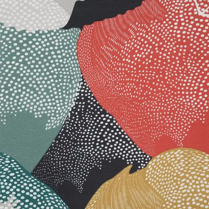 Vorhangs- & Dekostoff Bunt Direktkauf