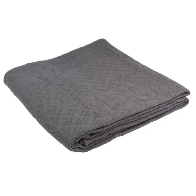 Tagesdecke Grau Jacquard Günstig