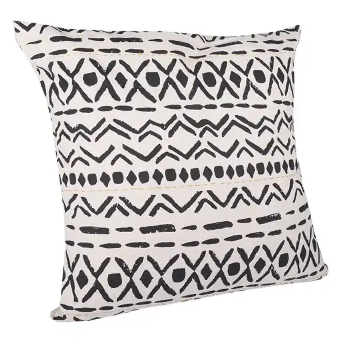 Zertifiziert Kissen Schwarz Ethnomuster