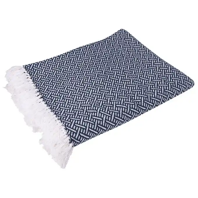 Ab Werk Decke mit geometrischem Muster 130 x 170 cm