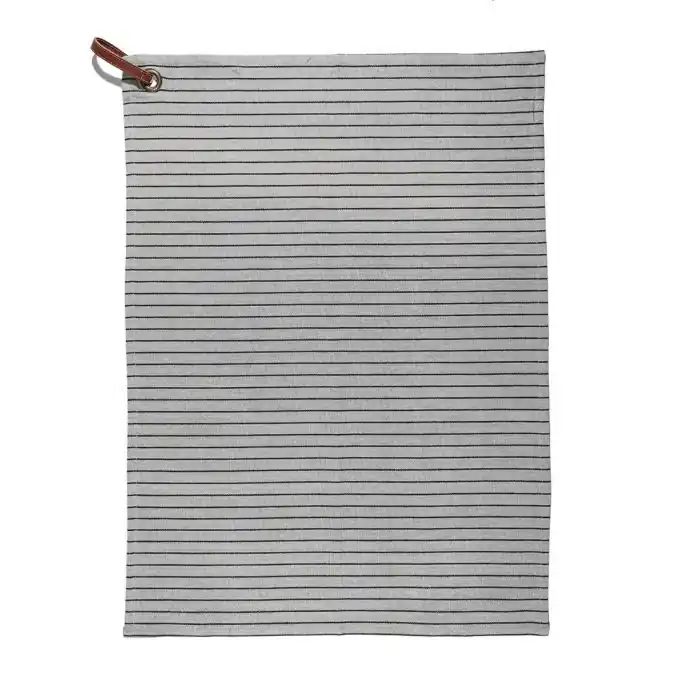Rabatt Gestreiftes Geschirrtuch Grau