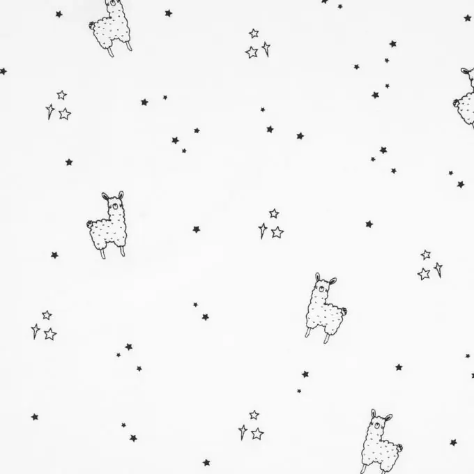 Schneller Versand Weißer Baumwoll-Popeline Lamamotive