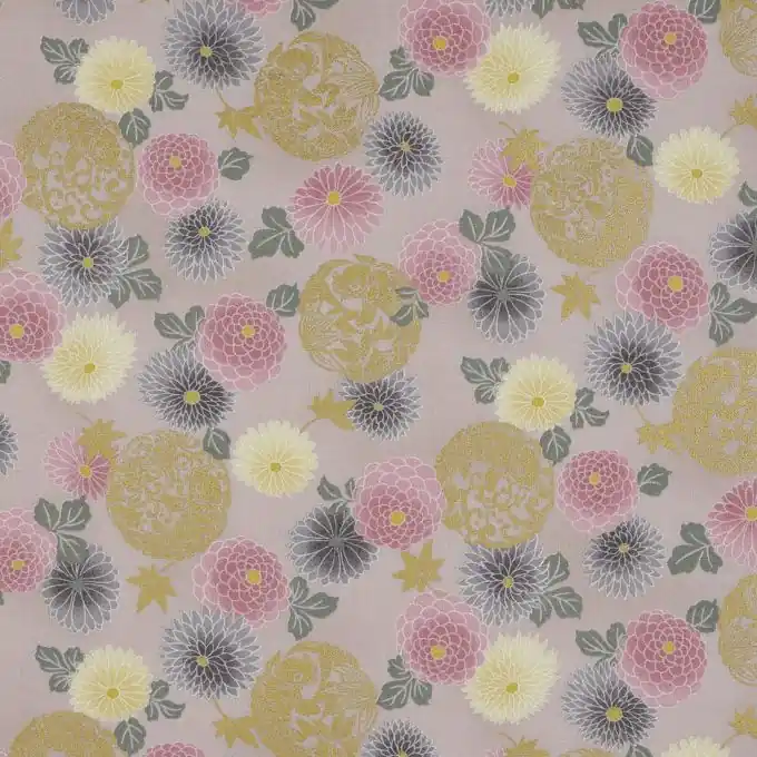 Abverkauf Popeline Baumwollstoff Dalhia