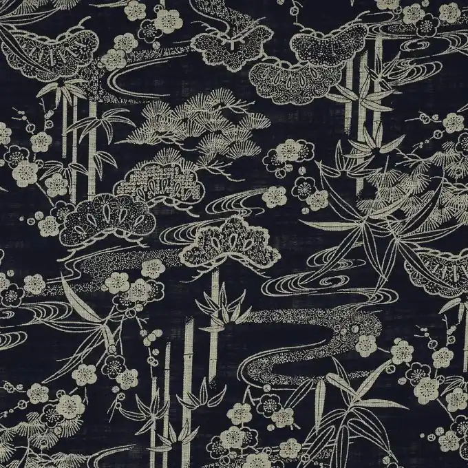 Baumwollbatist Marineblau Limited Edition