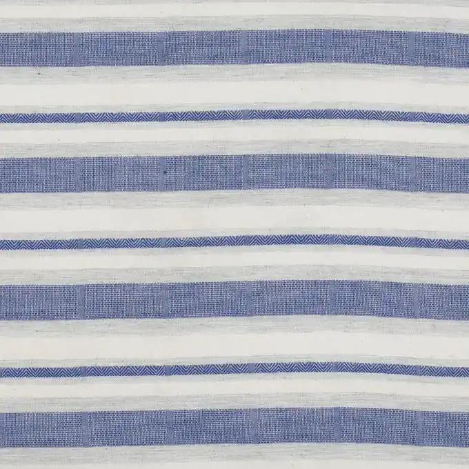 Wochenendangebot Gestreifter Jacquardstoff Blau