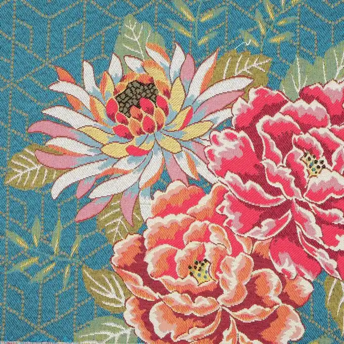 Jacquard Blumenmotive Sichere Zahlung