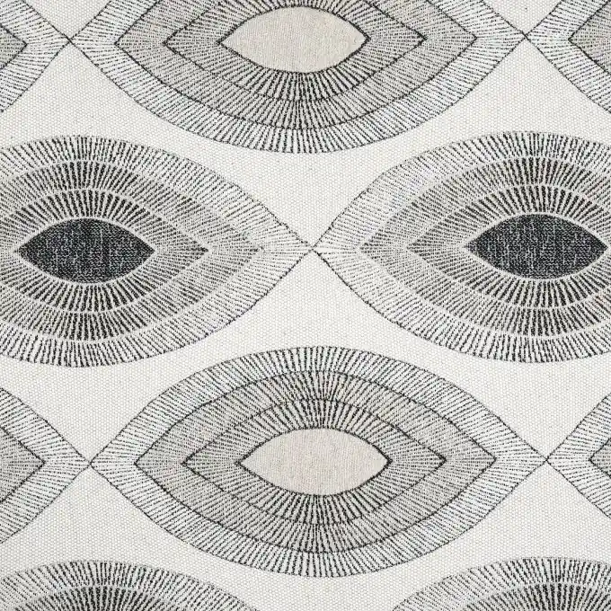 Kostenloser Versand Piqué-Stoff graue Ovale