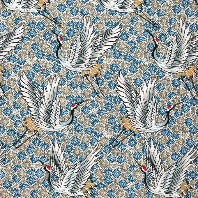 Original Köperstoff Kranich