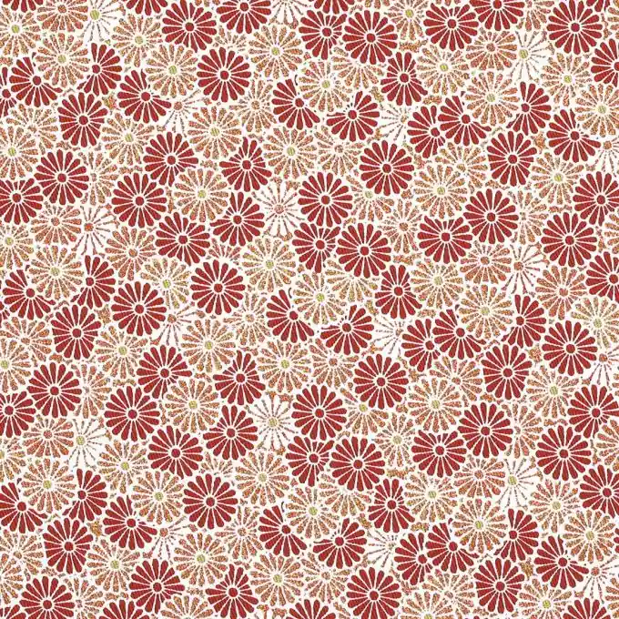 Weltweiter Versand Geblümter Köperstoffe Rosa/Rot