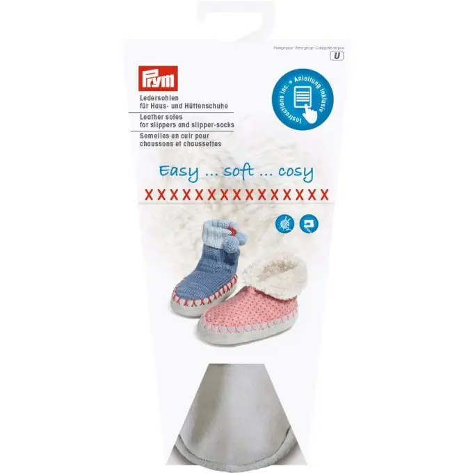 Geprüft Ledersohlen für Haus- und Hüttenschuhe 24-26