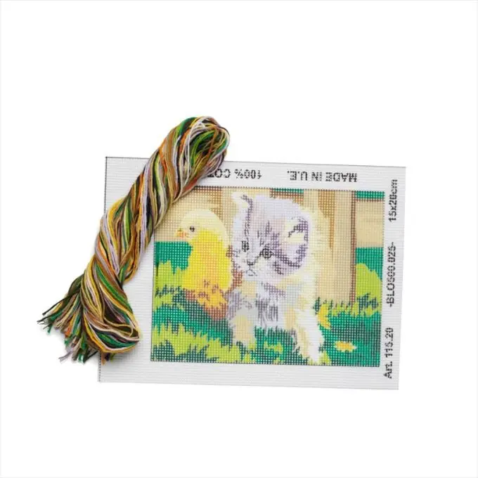 Stickset Katzenkätzchen & Papagei 15x20cm Rabatt