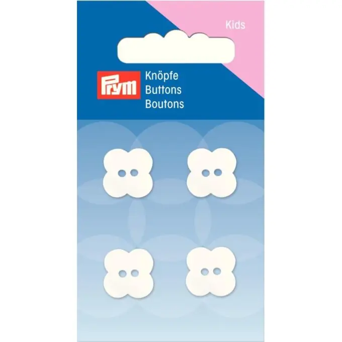 Knöpfe „Blume“, 2-Loch, Perlmutt, 13mm, weiß Angebot