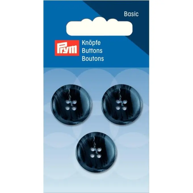 Knöpfe „Anzug und Hose“, 4-Loch, 20mm, dunkelblau Geprüft