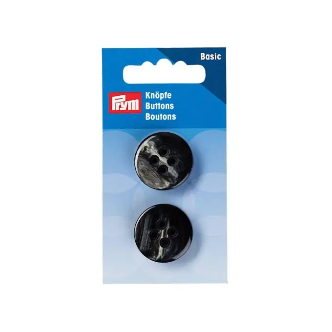 Knöpfe „Jacke und Mantel“, 4-Loch, 23mm, schwarz/grau Jetzt Bestellen