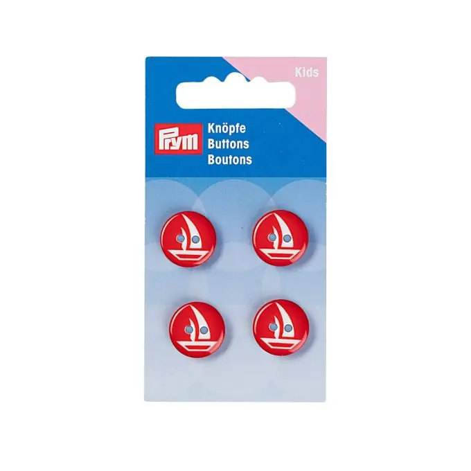 Knöpfe „Segelboot“, 2-Loch Markenprodukt