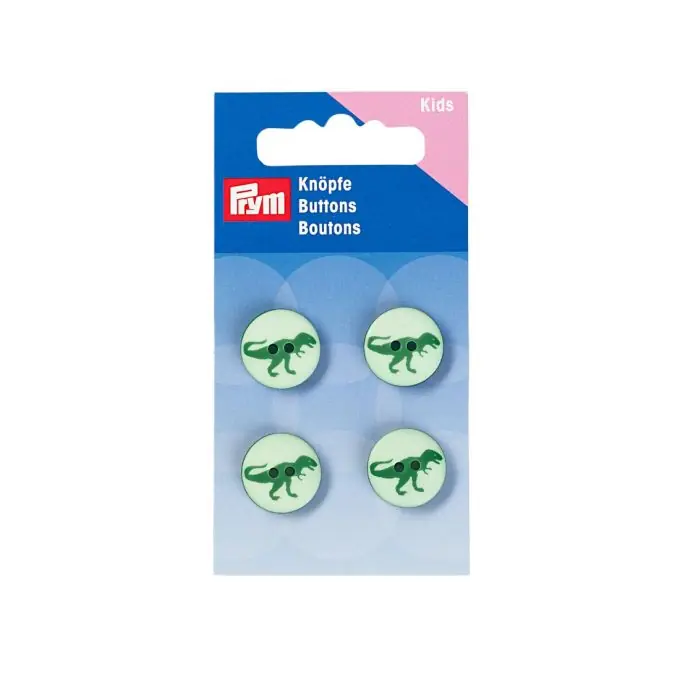 Knöpfe „Dino“, 2-Loch Kostenloser Rückversand