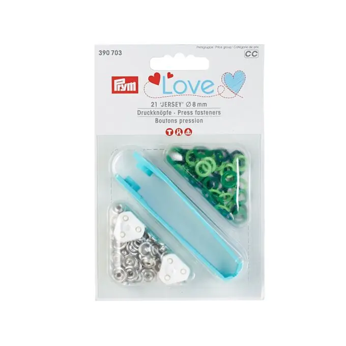 Beliebt Druckknöpfe Jersey, Prym Love, 8mm, grün
