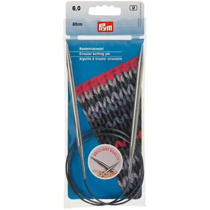 Rundstricknadeln, 80cm, 6,00mm, silberfarbig Finale Aktion