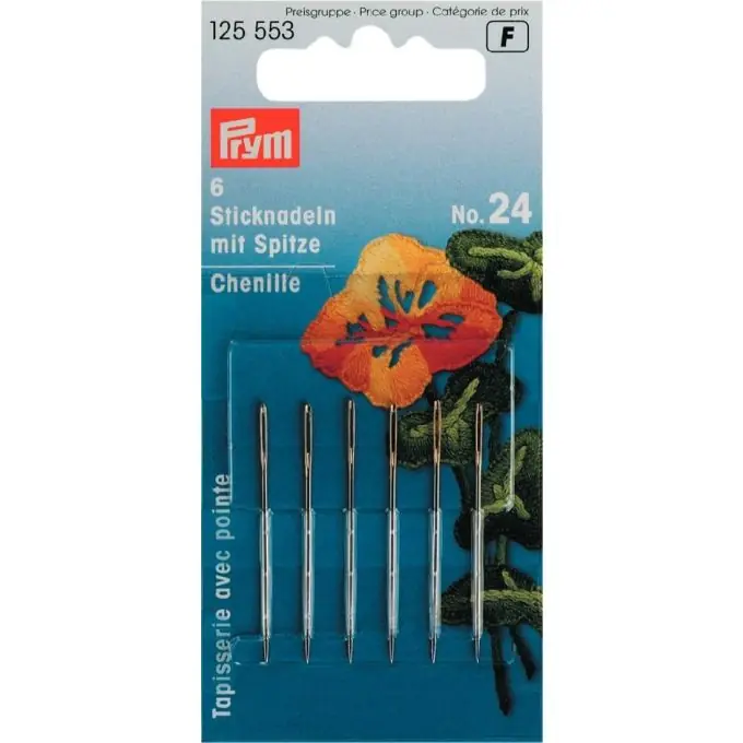 Mega-Angebot Sticknadeln mit Spitze, Nr. 24, 0,80 x 37mm, Goldöhr