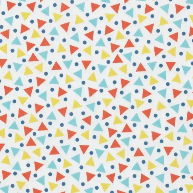 Sonderangebot Baumwollstoff Minis Dreiecke 160cm Breite