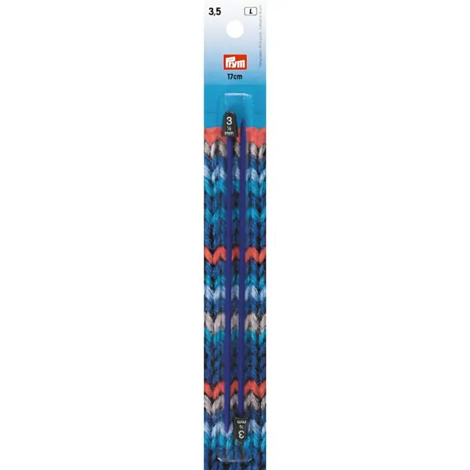 Zertifiziert Kinderstricknadeln, 17cm, 3,50mm, blau