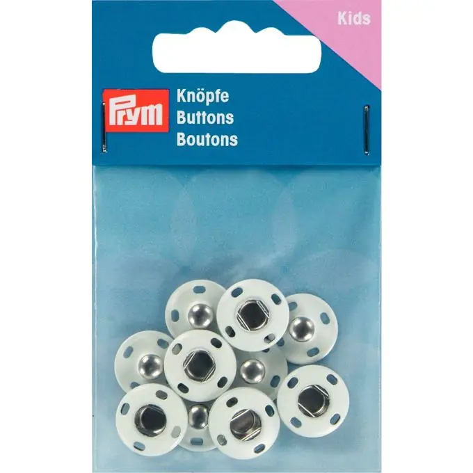 Druckknöpfe zum Nähen, Metall, 14mm, Weiß Sonderangebot