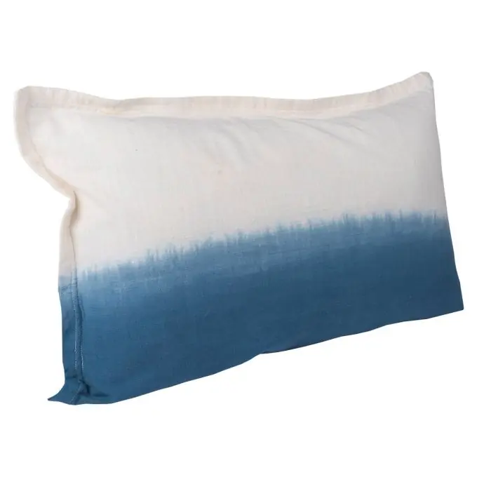 Kissen blau écru Hochwertig