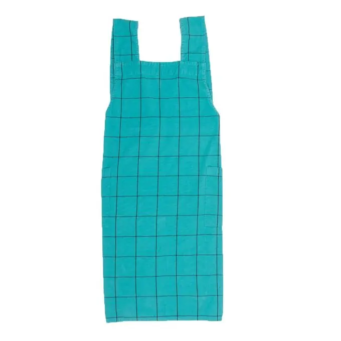 Beliebt Japanische Schürze Karos Blau