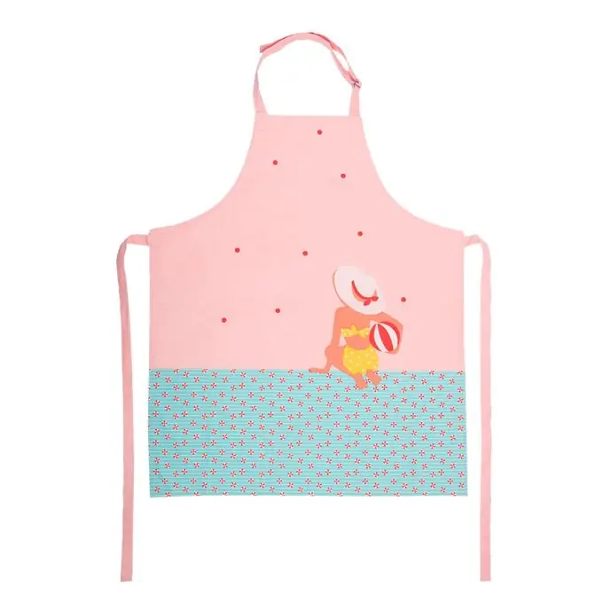 Preisknaller Schürze Rosa/Blau