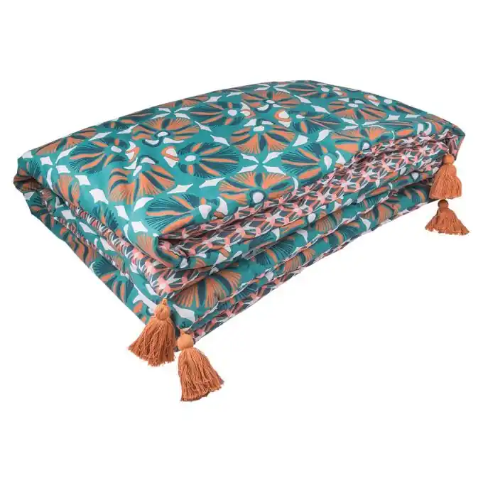 Top-Preis Steppdecke Orange/Grün