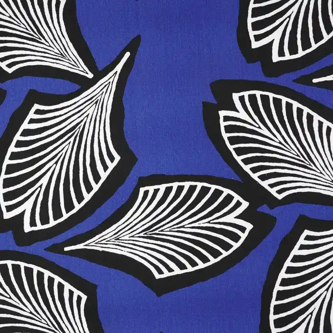 Köperstoff Wachs Bamako Blau Neuheit