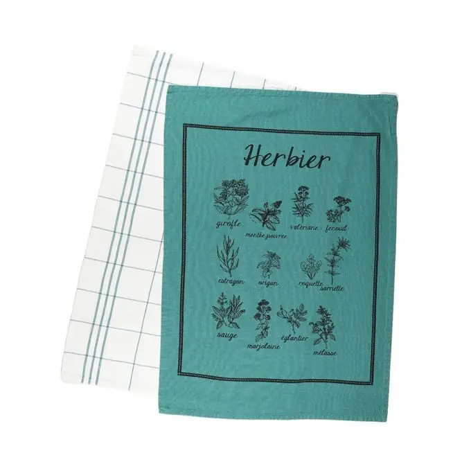 Kostenloser Versand 2er Set Geschirrtücher Botanica