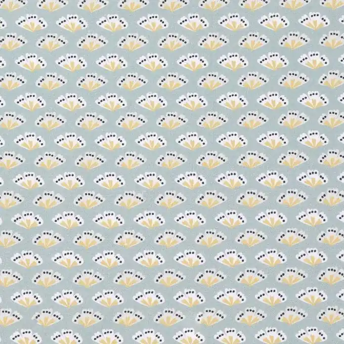 Kostenloser Versand Baumwollstoff Sriko Grün/Blau/Gelb