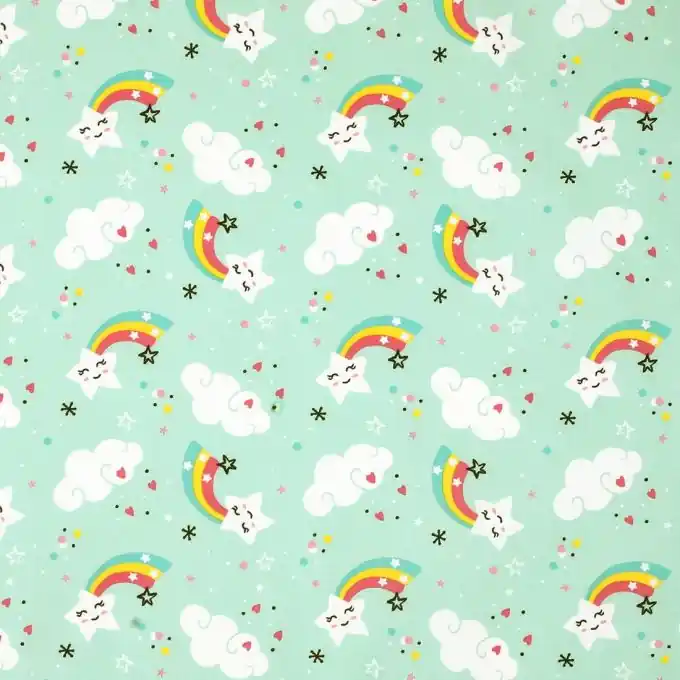 Versand Am Gleichen Tag Baumwollstoff Regenbogen