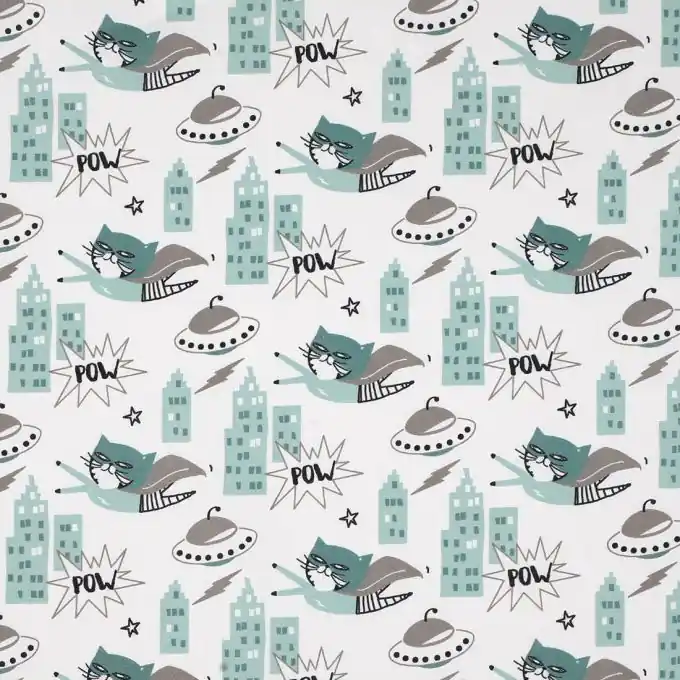 Baumwollstoff Super-Katze Gleich Bestellen