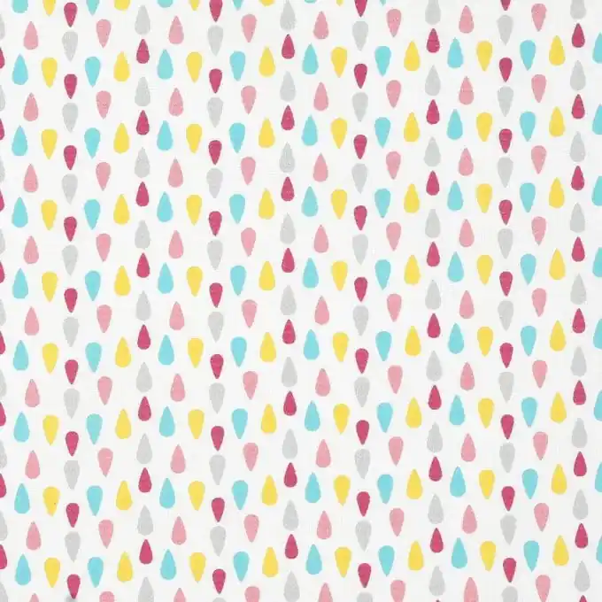Bestseller Bunter Baumwollstoff Tropfenmuster