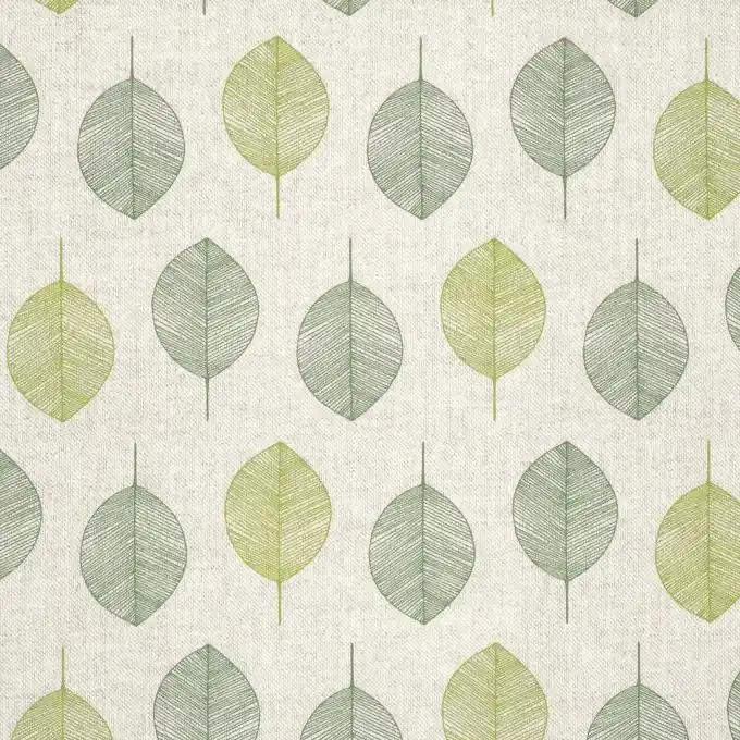 Baumwollstoff Blattmotiv Exklusiv