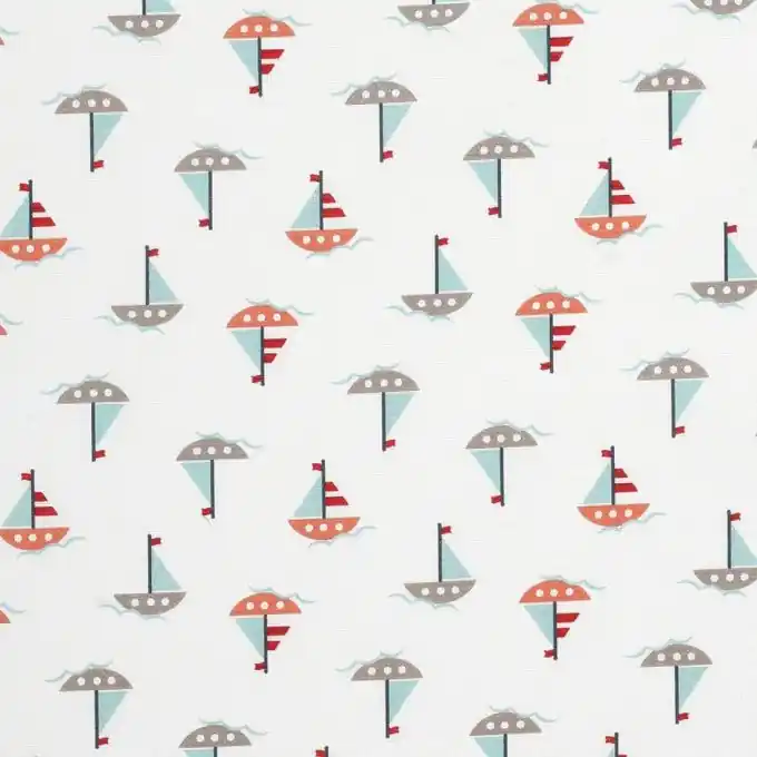 Direktkauf Baumwollstoff Bootmotiv