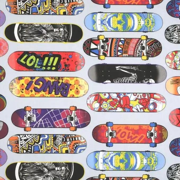 Begrenztes Angebot Dicker Baumwollstoff Skate Bunt