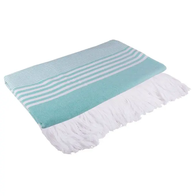 Expressversand Fouta Türkis gestreift