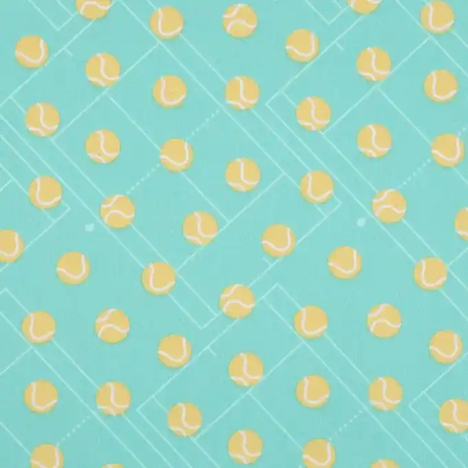 Kracherpreis Gewebter Stoff Tennisball Türkis