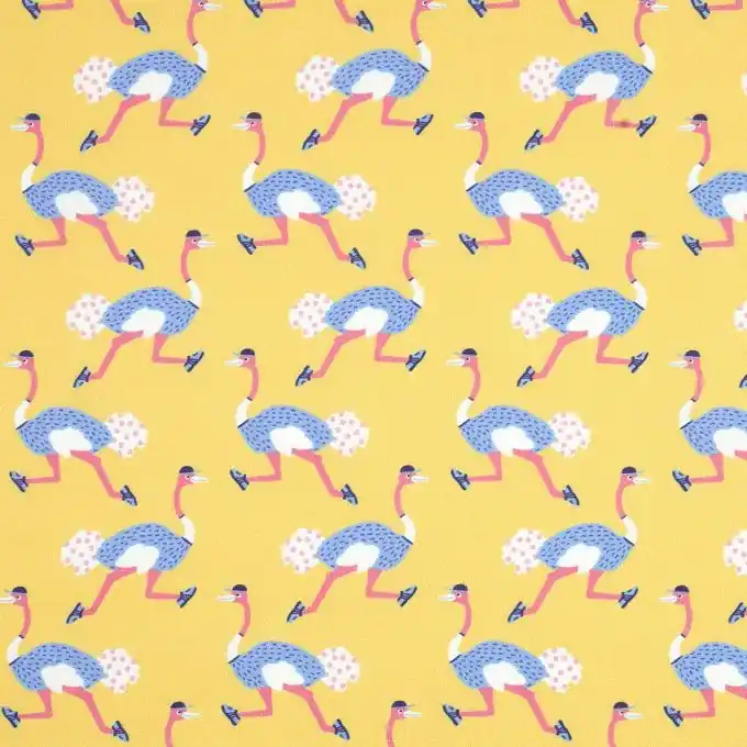 Echt Cretonne Strauss gelb