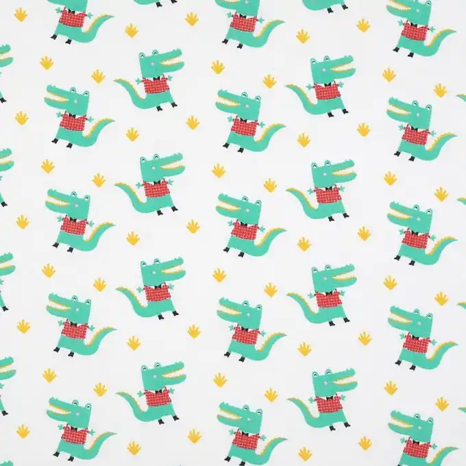 Baumwollstoff Krokodile Geld-Zurück-Garantie