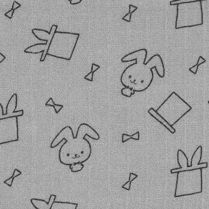 Preisreduziert Stoff für Kinder aus Bio Mull Kaninchen