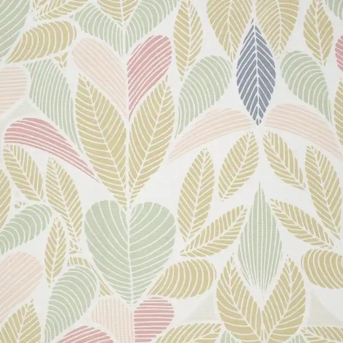 Schwerer Baumwollstoff Blattmotive Schneller Versand