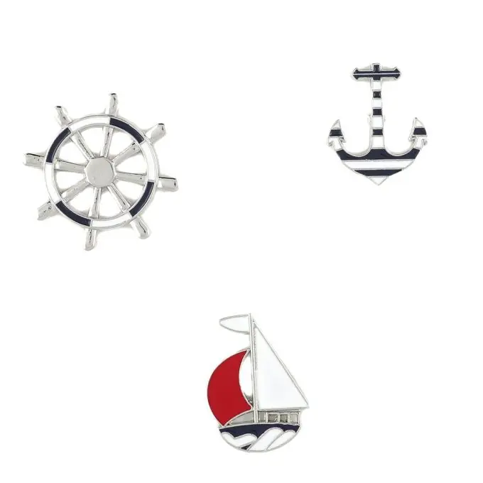 3er Set Pins Meer Preiswert